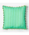 Bonnie and Neil | Cushion 60cm | Thin Stripe Jade